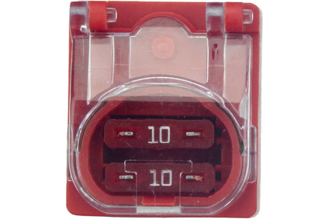 Overload Protection Relay 9 Pin Late Style White And Brown Auto Part for vehicle electrical system close-up view.