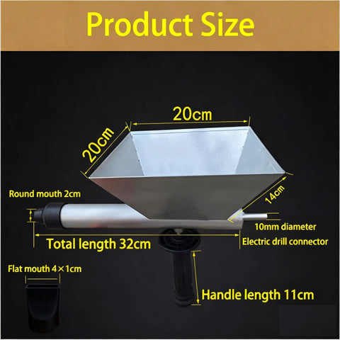 Portable Mortar Grout Gun With 9 Nozzles For Cement Caulking And Pointing Electric Design Caulk Gun product size dimensions