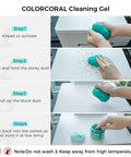 Steps using Two Pack Car Cleaning Gel Universal Dust Cleaner For Car Vents, Keyboards, Cameras, Printers, Phones And Electronics Cleanup