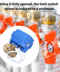 Top Tier Heavy Duty DC12V Brass Electric Ball Valve Shutoff with limit switch, ideal for rapid fluid control.