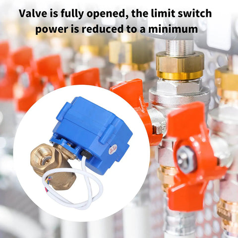 Top Tier Heavy Duty DC12V Brass Electric Ball Valve Shutoff with limit switch, ideal for rapid fluid control.
