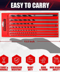 Wesleydrill 7-piece extra-long Brad Point drill bit set, carbon steel wood bits, 12-inch length, Amazon