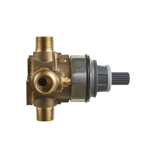 Rough-In Shower Valve With Universal Inlets And Outlets And Screwdriver Stops Unfinished No Fuss Easy Install Durable Brass Valve