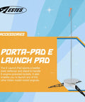 Porta Pad E Launch Pad For Model Rockets, Quick Setup Rocket Launch Pad Kit with launch rod on starry background
