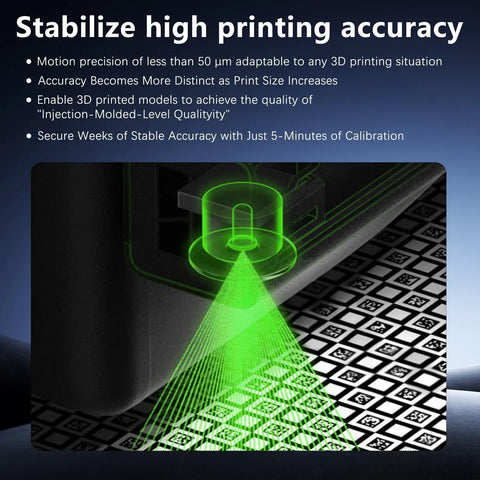 Ultra Fine Sub 50 Micron Motion Calibration Encoder Plate For H2S H2D H2C 3D Printer With Injection Mold Grade Dimensional Precision, gray grid plate