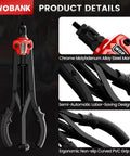 Rivet Nut Tool Kit With 16 Inch Heavy Duty Rivet Nut Tool 12 Mandrels Metric And SAE 230 Nuts Wrench Gloves Carrying Case