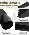 Top Shelf Replacement Planer Dust Hood Fits DeWalt Dw734 Type 1 showing black plastic structure and attachment points.