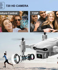 Compact Drone With 1080P HD Camera For Kid And Adult Friendly Live Video RC Quadcopter showing camera lens system