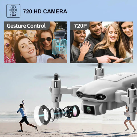 Compact Drone With 1080P HD Camera For Kid And Adult Friendly Live Video RC Quadcopter showing camera lens system