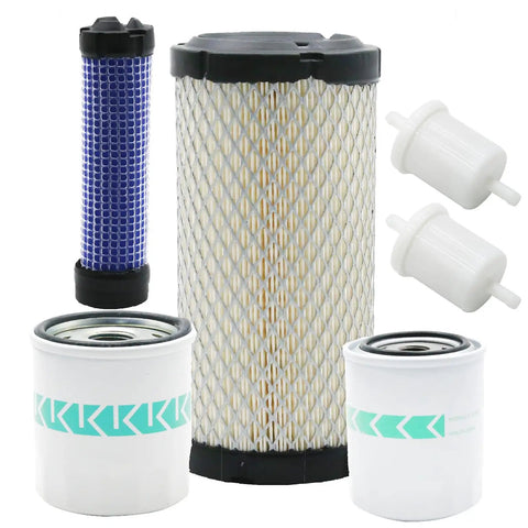 Kubota Oil, Fuel, Air and Hydraulic Filter Kit Replacement for BX22 BX23 BX24 ZD18 ZD21 ZD25 GR2100 GR2110 GR2120 Tractors