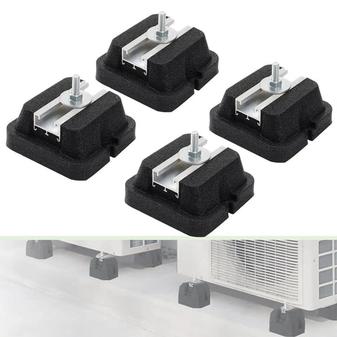 Four Pack Floor Mounting Base Kit For Mini Split Condensers And Heat Pumps Heavy Duty Rubber Feet