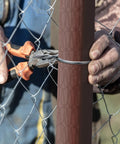 200 Pack Twist Fence Ties With Drill Chuck 2 And 3 Eighths Inch OD 9 Gauge Galvanized Steel Fixing Chain Link Mesh to Posts