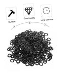 Wave Washer Assortment Kit With 500 Pieces Compression Type Spring Washers For Automotive And Home Use Thrust Loading Three Wave Design For Tight Load Specs Durable Steel Washers, black washers pile
