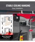 Ultra Heavy Duty Electric Hoist For Shop Use Supports Up To 800 Kilo Load With Wired And Wireless Remote Control stable ceiling hanging installation detail