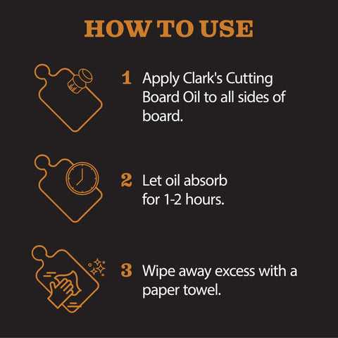 Step-by-step guide for Three Step Cutting Board Care Kit With Soap Food Grade Mineral Oil And Wax For All Wood Boards