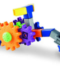 Cycle STEM Kit For Hands On Learning And Fine Motor Skills, 30 Piece Toddler Explorer Set with colorful gear bits.