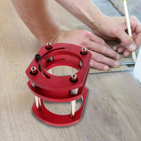 Sturdy Iron Router Lift Table Base With Red Finish For Small Electric Tenoning And Trimming Machines, Featuring Easy Clean Design For Precise Milling And Smooth Chamfering In Busy Workshops.