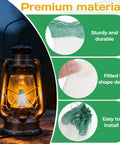 10 Pcs Propane Lantern Mantles U Shaped For Outdoor Lighting Fixtures Camping Green Replacement Lantern Shades Durable Easy