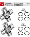 Rear Driveshaft U Joint Set For Can Am Renegade Commander Traxter Quest Maverick Outlander Beefed Up Heavy Duty OEM Replacement Kit With OE Numbers 703000022 705500304 715500371 featuring two U-joints and accessories