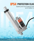 Linear actuator by VEVOR, 12V, 4-inch stroke, IP54 protection, 330 lb load