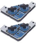 FTVOGUE Heavy Duty Welding Magnet 2 Pack With Insane 62 Pound Pull Force Holds Steel Iron Or Pipes Tight For Precise 90 Degree Alignment And Solid DIY Fabrication Projects showing dual angle steel magnets with ergonomic toggles.