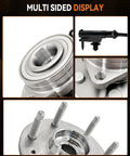 Multi-angle view of Two Pack Front Wheel Bearing Hub Assembly 515096 Compatible With Chevy Avalanche Silverado Suburban Tahoe.