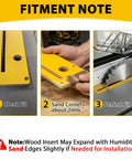 Zero Clearance Table Saw Insert For 10 In Saws That Fits R4514 R4514T R4518 R4518T R4518NS, Throat Plate Made Of MDF shown in use