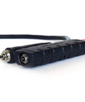 Tough As Nails Compact Work Light With Retractable Forty Foot Cord And Shatter Resistant Housing cord connector and housing close-up.