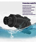 Heavy Duty Ccs2 To Gbt Dc Charging Adapter 200Kw 200A 1000V Ev Power Converter Plug And Play shown in water with IP54 protection features.