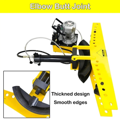 INTSUPERMAI Electric Hydraulic Pipe Bender For Round Tubes 0.1 To 0.24 Inch Wall Thickness With 110V Power And 10 Dies Heavy Duty Tube Bending Machine For Diy Workshop Projects with thickened design and smooth edges.
