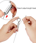 Hands adjusting the length of Adjustable Stainless Steel Hanging Wire Set 2 Piece Mirror Frame Kit 2m Long No Tools Needed 1.5mm Rope