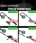 Adjustable Fishing Line Spooler For Casting Spinning And Trolling Reels No Line Twist Portable Line Winder for various reel types