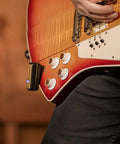 Guitar with Wireless Guitar System With Rock-Solid 2.4G Transmission, 24-Bit/48kHz Audio, Ultra-Low Latency Under 3ms attached