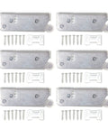 Push To Open Cabinet Latch Set 6 Pack Iron Spring Catches For Self Closing Doors No Fuss Install, screws included