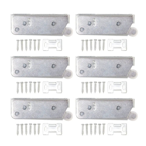 Push To Open Cabinet Latch Set 6 Pack Iron Spring Catches For Self Closing Doors No Fuss Install, screws included