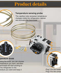Diagram of Upgrade Temperature Control Kit 988284 800382 For Refrigerators 077B6856 Series components and instructions.