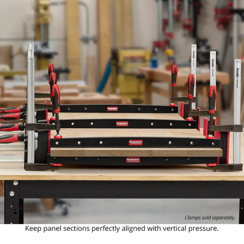 Phenolic Clamping Cauls 24 Inch 2 Pack Cambered Design Delivers Even Pressure For Flat Panel Glue Ups, Boss Level Shop Grade Durability, Built Tough For Precise SnipeFree Woodworking Glue Ups. on panel glue up