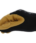 Side view of Material4X Original Work Gloves For Rugged Abrasion Resistant Hand Protection With Durable Synthetic Leather, Brown Black Large.