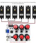 Six Channel Servo Tester And Motor Controller For RC Cars Planes And Robots With Centering Tool Over Current Protection