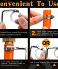 Instructions for using Plumbing Hose Clamp Kit With Stainless Steel Clips And Metal Strap, Heavy Duty 185-Piece Set