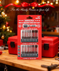 Hex bit set by SEDY, 21-piece SAE & metric hex bits with magnetic bit holder in red packaging.