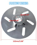 Beefed Up Go Kart 6 Inch Disc Brake Kit With Caliper Bracket And Pads For Manco 9598 9597 Yerf Dog Carter ASW plate dimensions