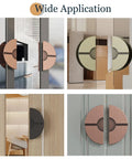 Heavy Duty Round Glass Door Handle Double Sided Push Pull For Office And Meeting Room 31.5 Inch Bronze Finish semi circular