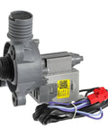 Upgraded Washer Drain Pump Assembly WH11X34742 For Frigidaire FFTW4120SW Washing Machine, gray motor with wiring