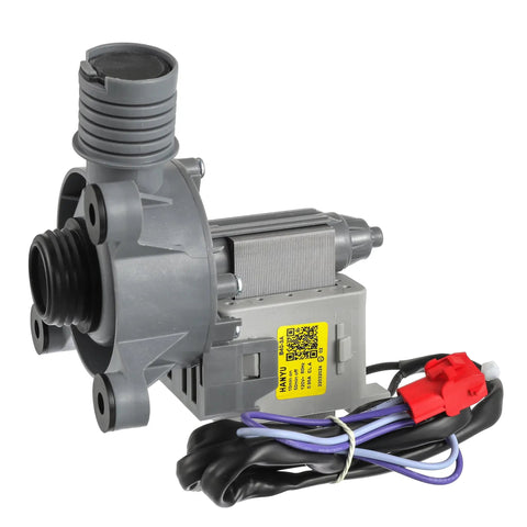 Upgraded Washer Drain Pump Assembly WH11X34742 For Frigidaire FFTW4120SW Washing Machine, gray motor with wiring