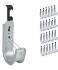 Legit Tough 2 Inch Batwing J Hooks With Snug Retainer Clip Galvanized Steel Cable Management Clips displayed in a 25 pack.