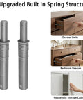 52 Pack Magnetic Push Latches for Cabinets, showing spring structure design for kitchen and bedroom furniture.