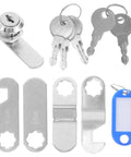Versatile Cam Lock Set With Keys For Tool Boxes, Cabinets, RVs And Mailboxes, Rustproof Iron And Plastic Construction