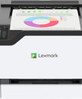 Slick Wireless Color Laser Printer Plus Buttery Smooth Touchscreen Compact Office Workhorse showcasing functional control panel and printed color document.