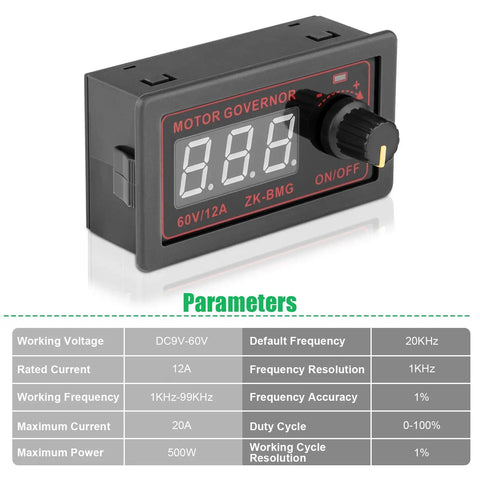 Beefed Up PWM DC Motor Speed Controller For 12V 24V 60V Up To 500W With Soft Start Protection And Signal Generator Driver Module Durable High Grade Circuit Board Easy Speed Regulation For Electric Motors